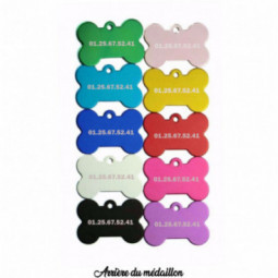 Medaille identification animaux personnalisable Personnalisé animal chien animaux laser forme os