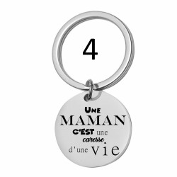 Porte-clés personnalisé maman gravé laser Cadeau fête des mères anniversaire fête amour cadeau famille noël noel