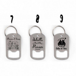 Porte-clés décapsuleur ouvre-bouteille personnalisé mariage  Porte-clés Date Anniversaire Mari Femme  Mariage amour