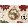 Boule de noël noel en bois prénom sapin personnalisable Personnalisé enfant