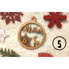 Boule de noël noel en bois prénom sapin personnalisable Personnalisé enfant