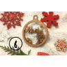 Boule de noël noel en bois prénom sapin personnalisable Personnalisé enfant