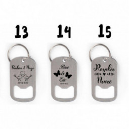 Porte-clés décapsuleur ouvre-bouteille personnalisé mariage  Porte-clés Date Anniversaire Mari Femme  Mariage amour