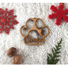 Boule de noël noel en bois prénom sapin personnalisable Personnalisé animal chat chien animaux