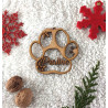 Boule de noël noel en bois prénom sapin personnalisable Personnalisé animal chat chien animaux