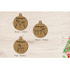 Boule de noël noel  en bois prénom sapin personnalisable famille enfant parents