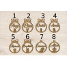 Boule de noël noel en bois prénom sapin personnalisable Personnalisé enfant