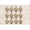 Boule de noël noel en bois prénom sapin personnalisable Personnalisé animal chien animaux