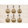 Boule de noël noel en bois prénom sapin personnalisable Personnalisé enfant