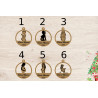 Boule de noël noel  en bois prénom sapin personnalisable noël futur maman enceinte jeune maman