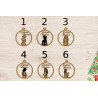 Boule de noël noel  en bois prénom sapin personnalisable noël futur maman enceinte jeune maman