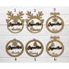Boule de noël noel en bois prénom sapin Personnalisable personnalisé joyeux Noel Noël