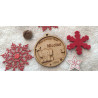 Boule de noël en bois éléphant mon premier noêl Décoration de Noël