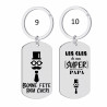 Porte-clés personnalisé papa gravé laser Cadeau fête des pères anniversaire fête amour cadeau famille noël noel