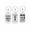 Porte-clés personnalisé papa gravé laser Cadeau fête des pères anniversaire fête amour cadeau famille noël noel