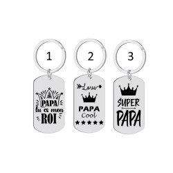 copy of Porte-clés personnalisé papa gravé laser Cadeau fête des pères anniversaire fête amour cadeau famille noël noel