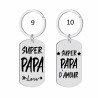 copy of Porte-clés personnalisé papa gravé laser Cadeau fête des pères anniversaire fête amour cadeau famille noël noel