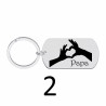 Porte-clés personnalisé papa gravé laser Cadeau fête des pères anniversaire fête amour cadeau famille noël noel