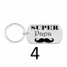Porte-clés personnalisé papa gravé laser Cadeau fête des pères anniversaire fête amour cadeau famille noël noel