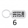 Porte-clés personnalisé papa gravé laser Cadeau fête des pères anniversaire fête amour cadeau famille noël noel