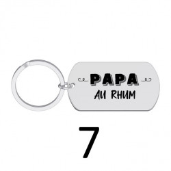 Porte-clés personnalisé papa gravé laser Cadeau fête des pères anniversaire fête amour cadeau famille noël noel