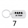 Porte-clés personnalisé papa gravé laser Cadeau fête des pères anniversaire fête amour cadeau famille noël noel