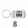 Porte-clés personnalisé papa gravé laser Cadeau fête des pères anniversaire fête amour cadeau famille noël noel