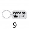 Porte-clés personnalisé papa gravé laser Cadeau fête des pères anniversaire fête amour cadeau famille noël noel