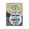 Porte-clés personnalisé papa gravé laser Cadeau fête des pères anniversaire fête amour cadeau famille noël noel