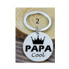 Porte-clés personnalisé papa gravé laser Cadeau fête des pères anniversaire fête amour cadeau famille noël noel