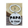 Porte-clés personnalisé papa gravé laser Cadeau fête des pères anniversaire fête amour cadeau famille noël noel