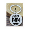 Porte-clés personnalisé papa gravé laser Cadeau fête des pères anniversaire fête amour cadeau famille noël noel