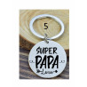 Porte-clés personnalisé papa gravé laser Cadeau fête des pères anniversaire fête amour cadeau famille noël noel