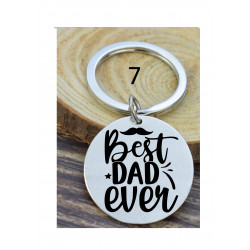 Porte-clés personnalisé papa gravé laser Cadeau fête des pères anniversaire fête amour cadeau famille noël noel